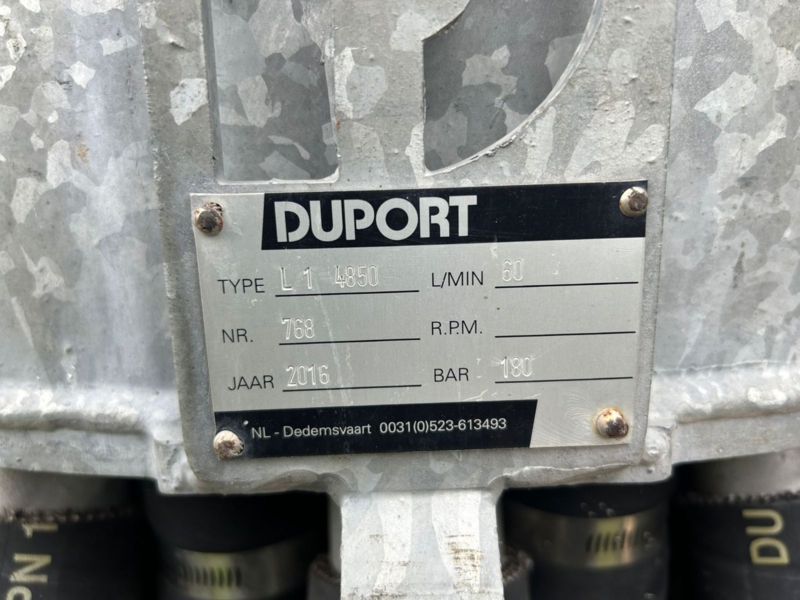 Duport 870 dubbele schijf grasland bemester