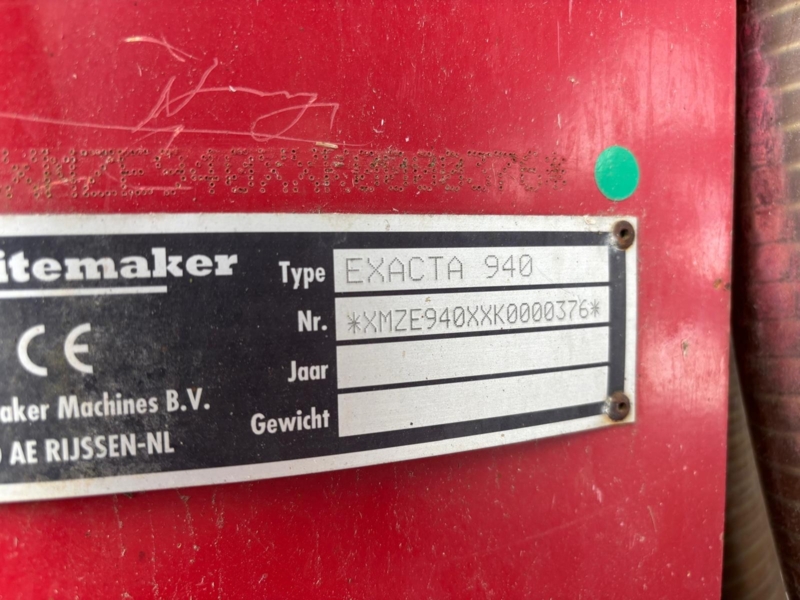 Schuitemaker Exacta 940 sectie afsluiting